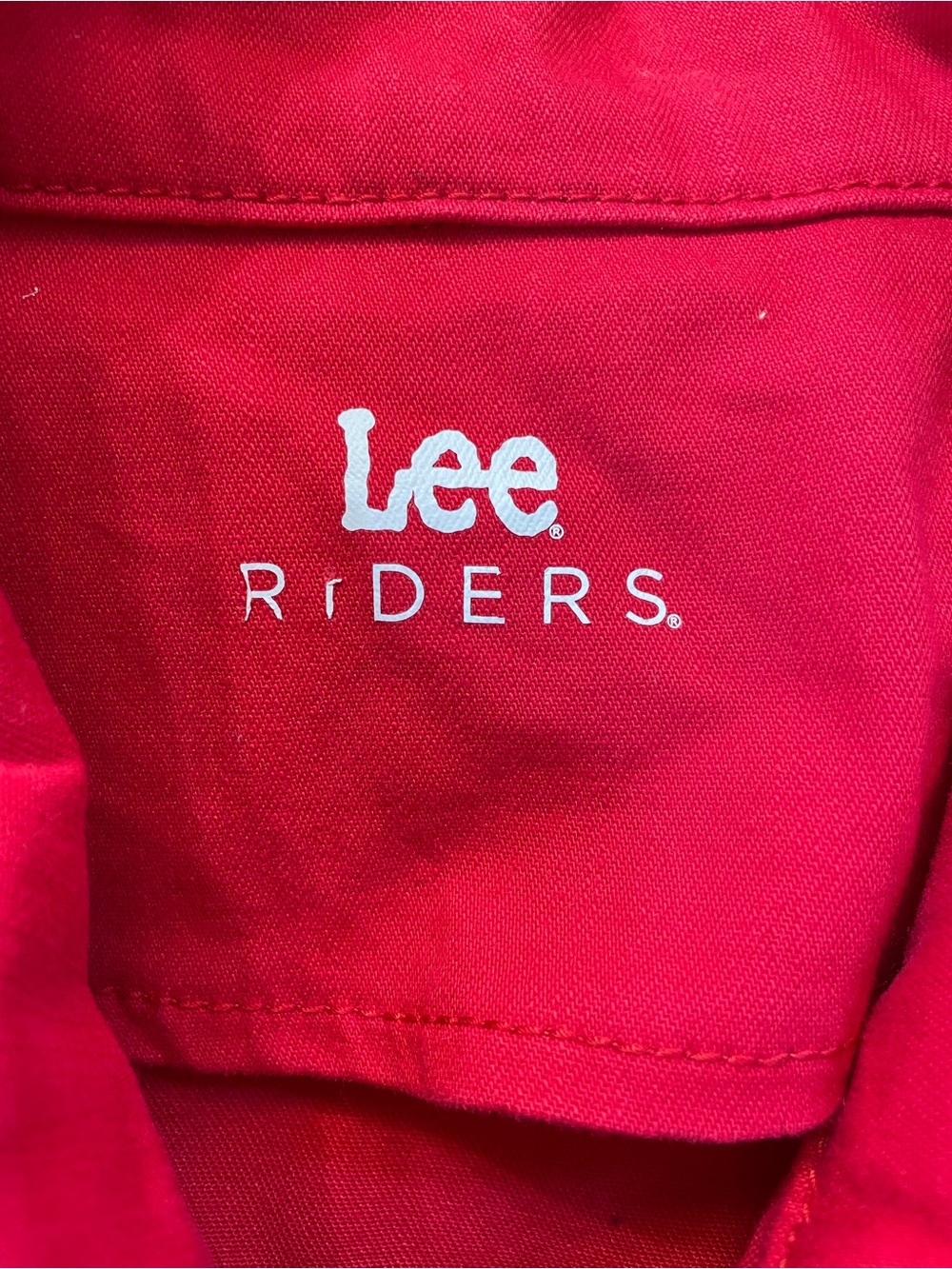 LEE Rider-Classic Red Button Front Jacket unknown size - Picture 3 of 8